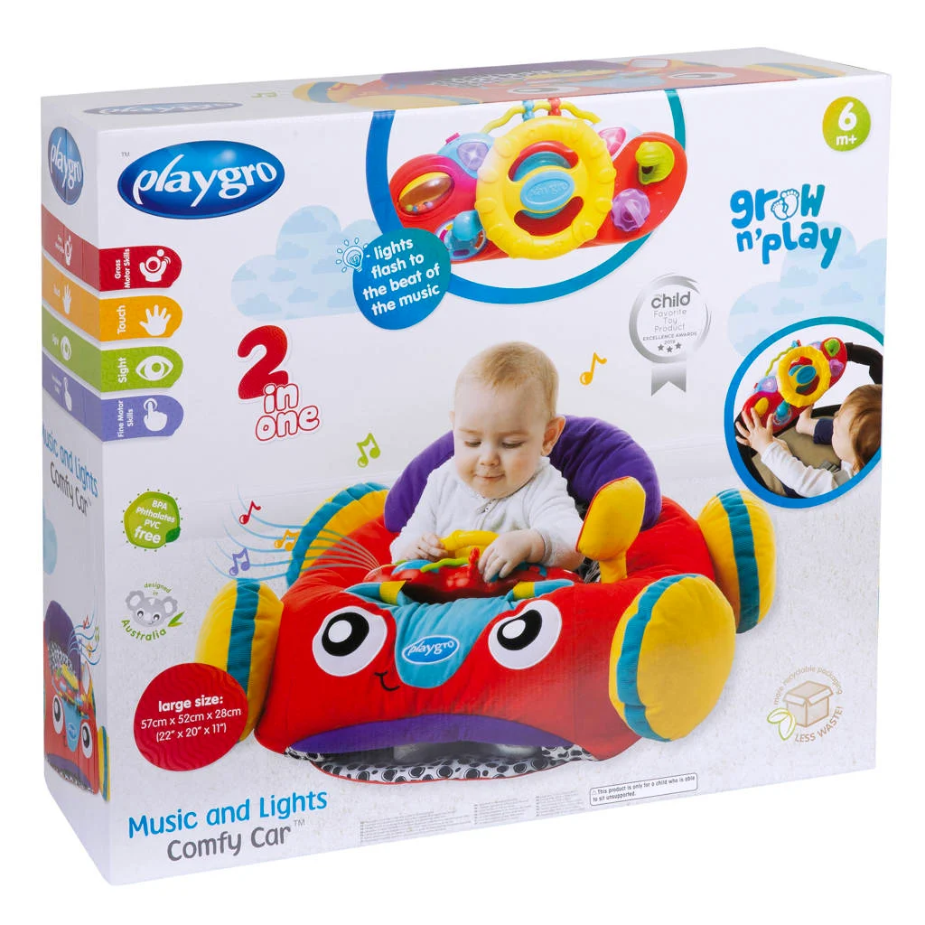 PLAYGRO Muziek- en Lichtjes Comfortauto