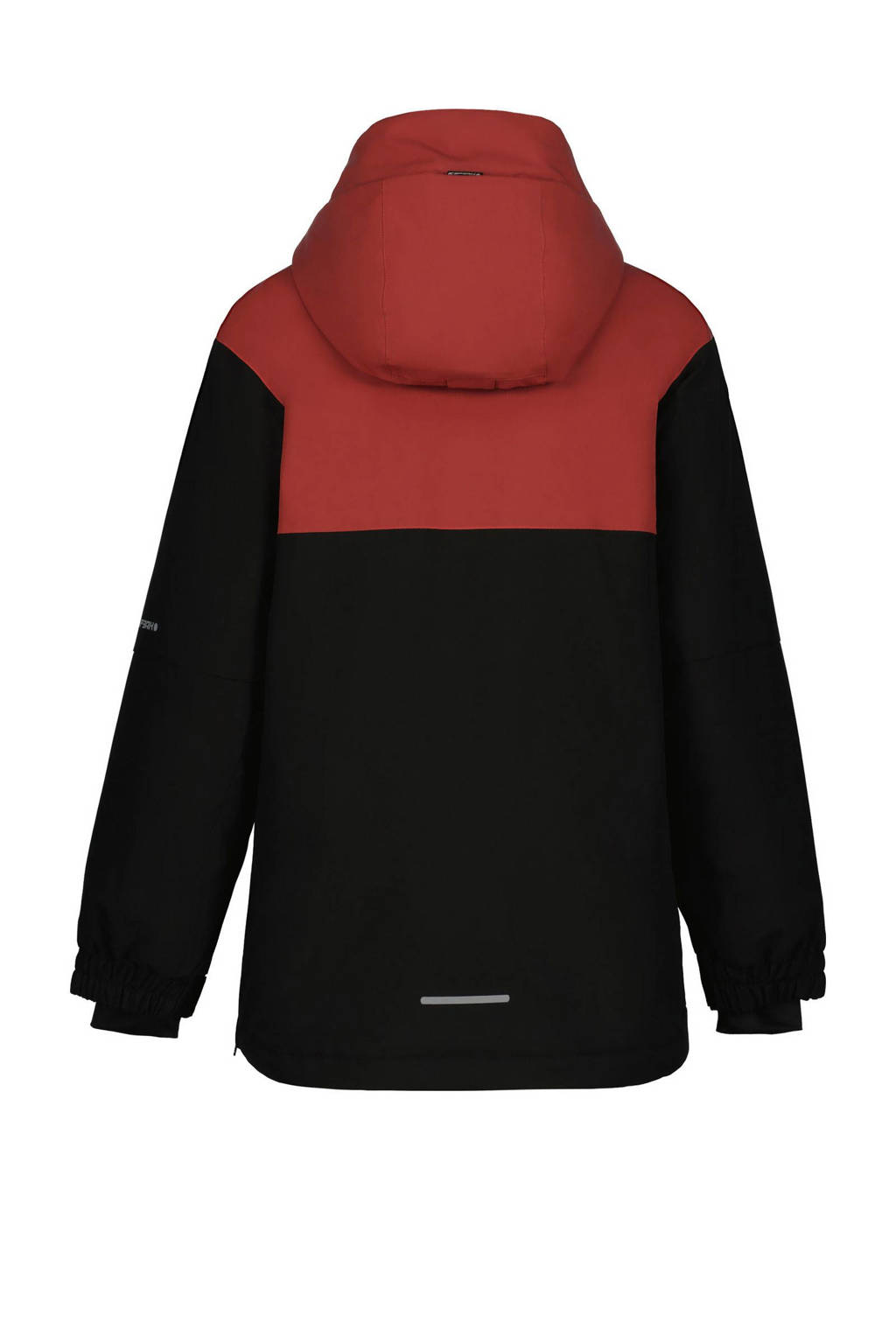 Icepeak ski-jack Langley Jr lichtgrijs/zwart/roestbruin