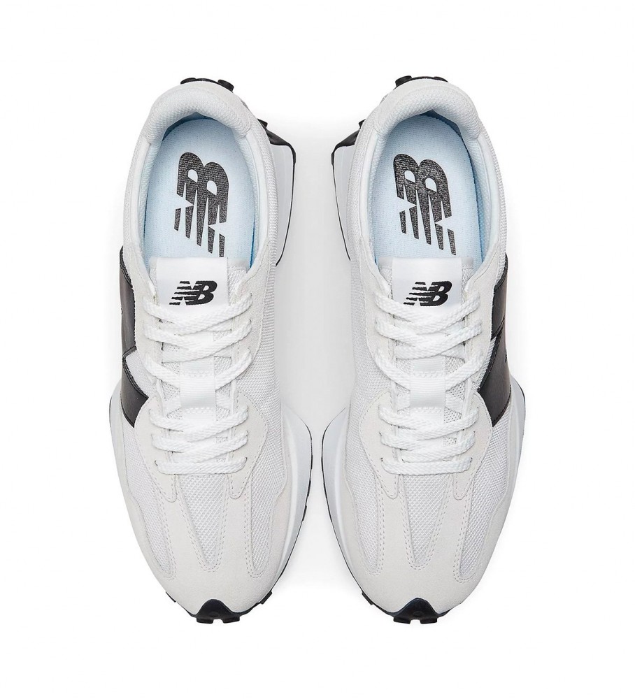Tênis New Balance de couro 327 cinza