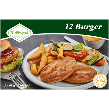 Mekkafood Burger 12 x 65 g