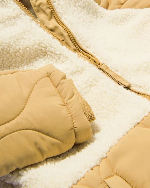 manteau enfant rembourré peluche marron