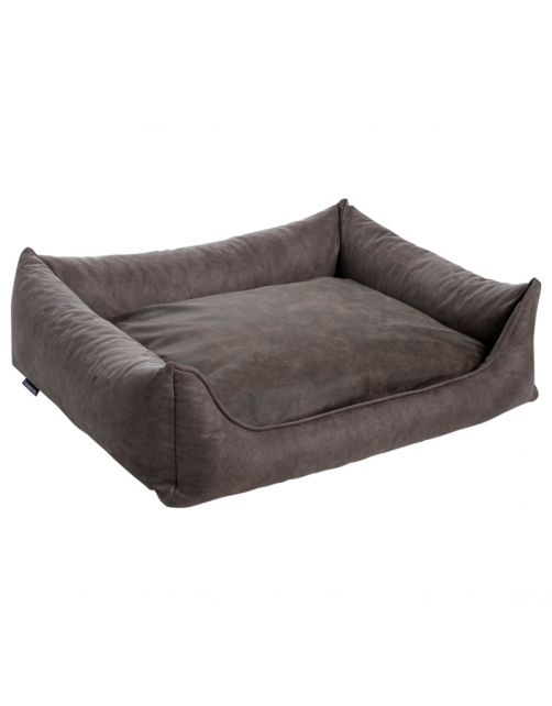 Maxxnobel Orthopedische Sofa Lederlook\/Teddy Taupe - Hondenbank