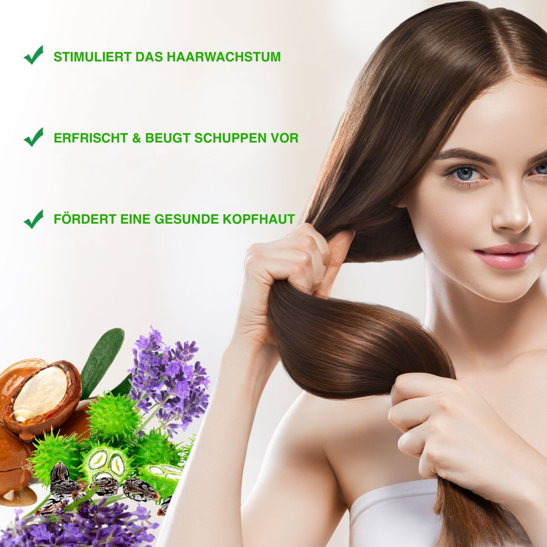 ALIVER 3-in-1 Rizinus Lavendel Argan  Haaröl