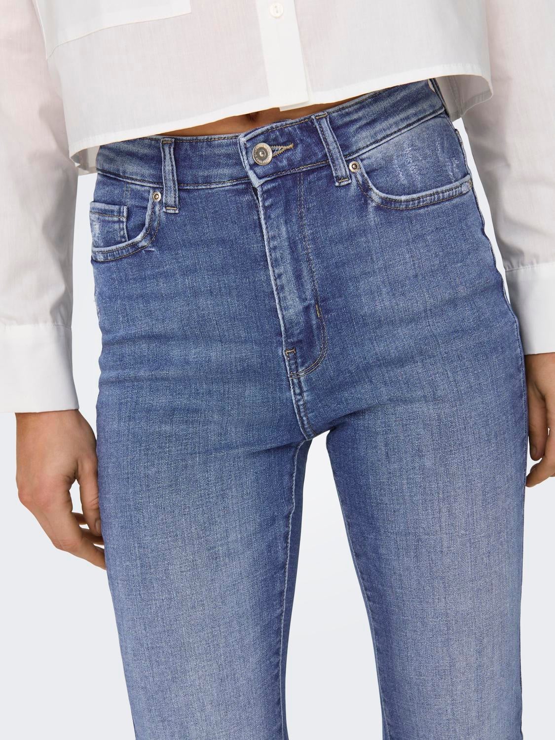 ONLDAWN Hohe Taille Ausgestellt Jeans Medium Blue Denim