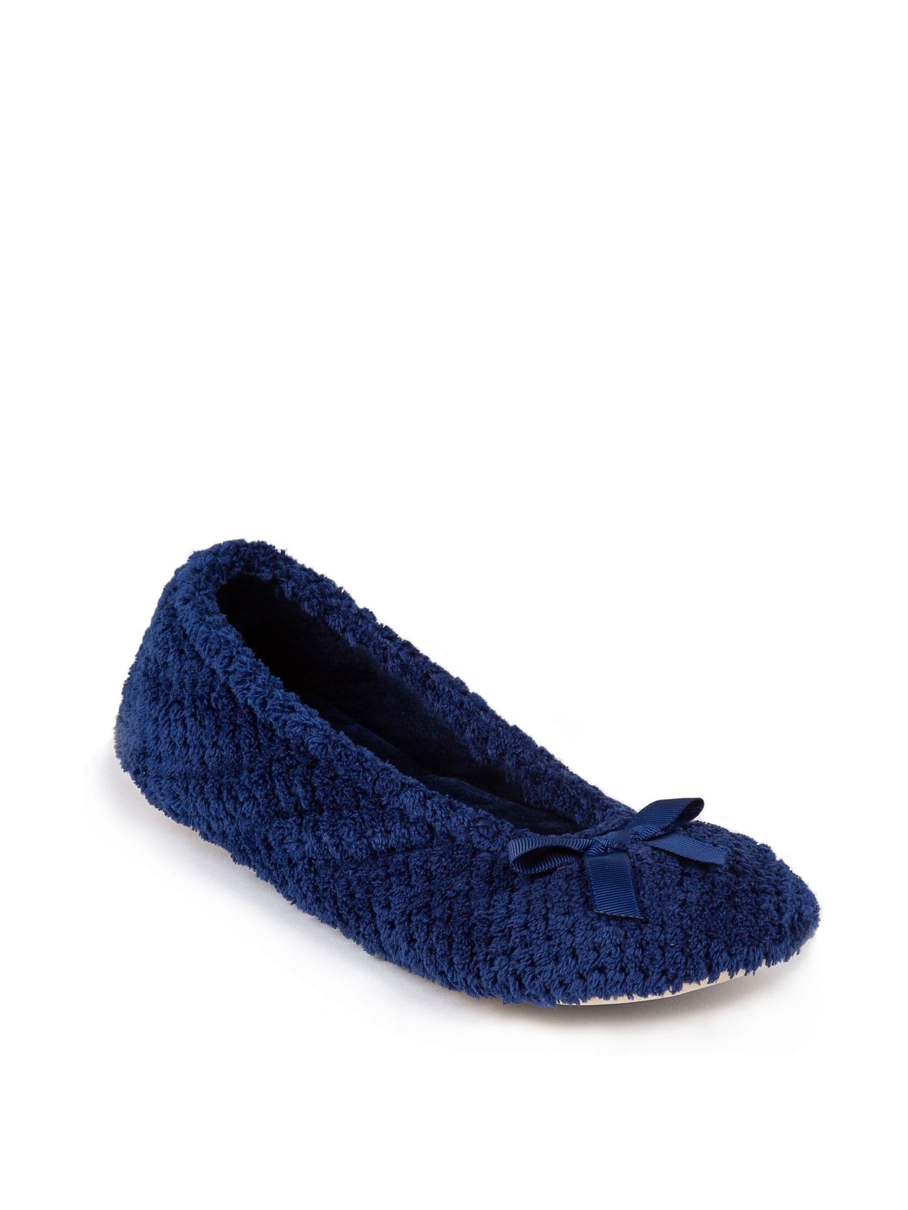 Marineblauw - Totes - Isotoner Popcorn - Pantoffels