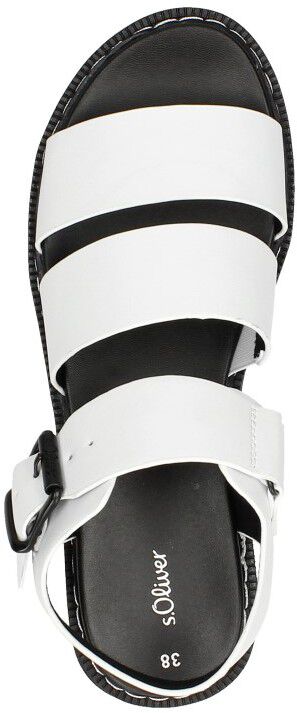 S.Oliver Sandalen Plat wit