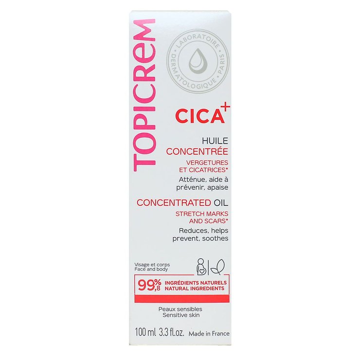 Cica+ huile concentrée vergetures cicatrices peau irritée 100ml