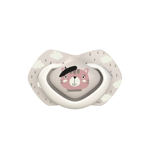 CANPOL BABIES silicone symmetrical soothers BONJOUR PARIS, 6-18m, 2 pcs,  22/648_pin