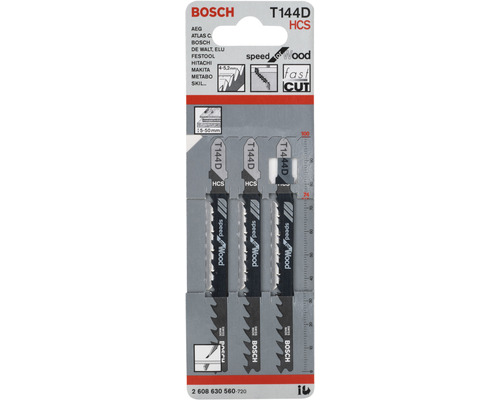 Decoupeerzaagblad Bosch T 144 D, 3-pack