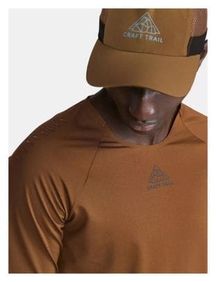 Maillot manches courtes Craft Pro Trail Marron