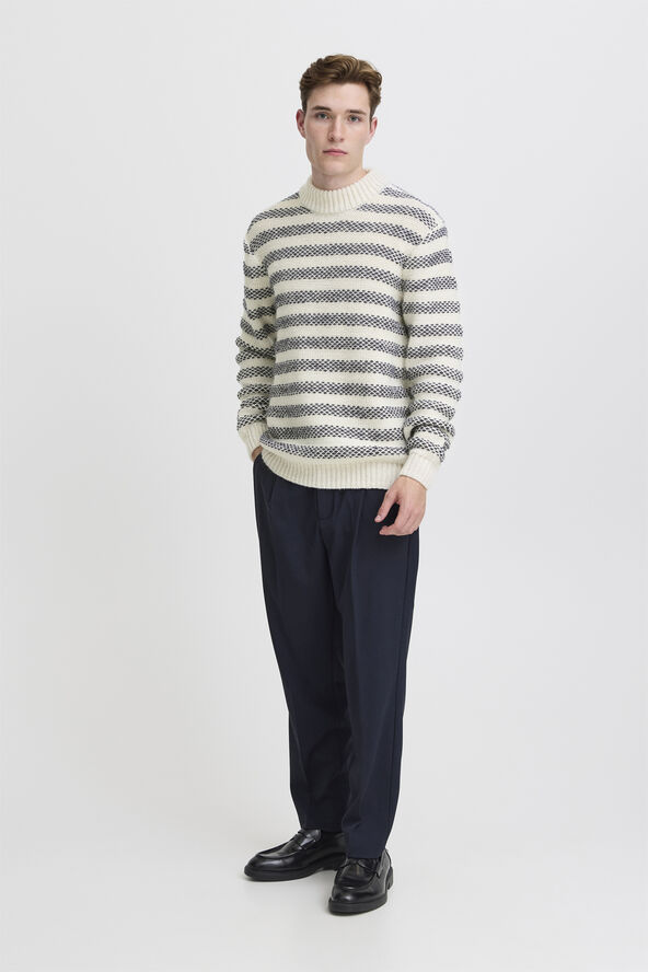 Casual Friday CFKARL striped knit Light sand