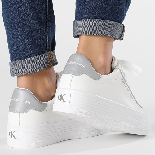 Baskets Femme Vulcan Flatform Lace Up Reflective 1220 Bright White