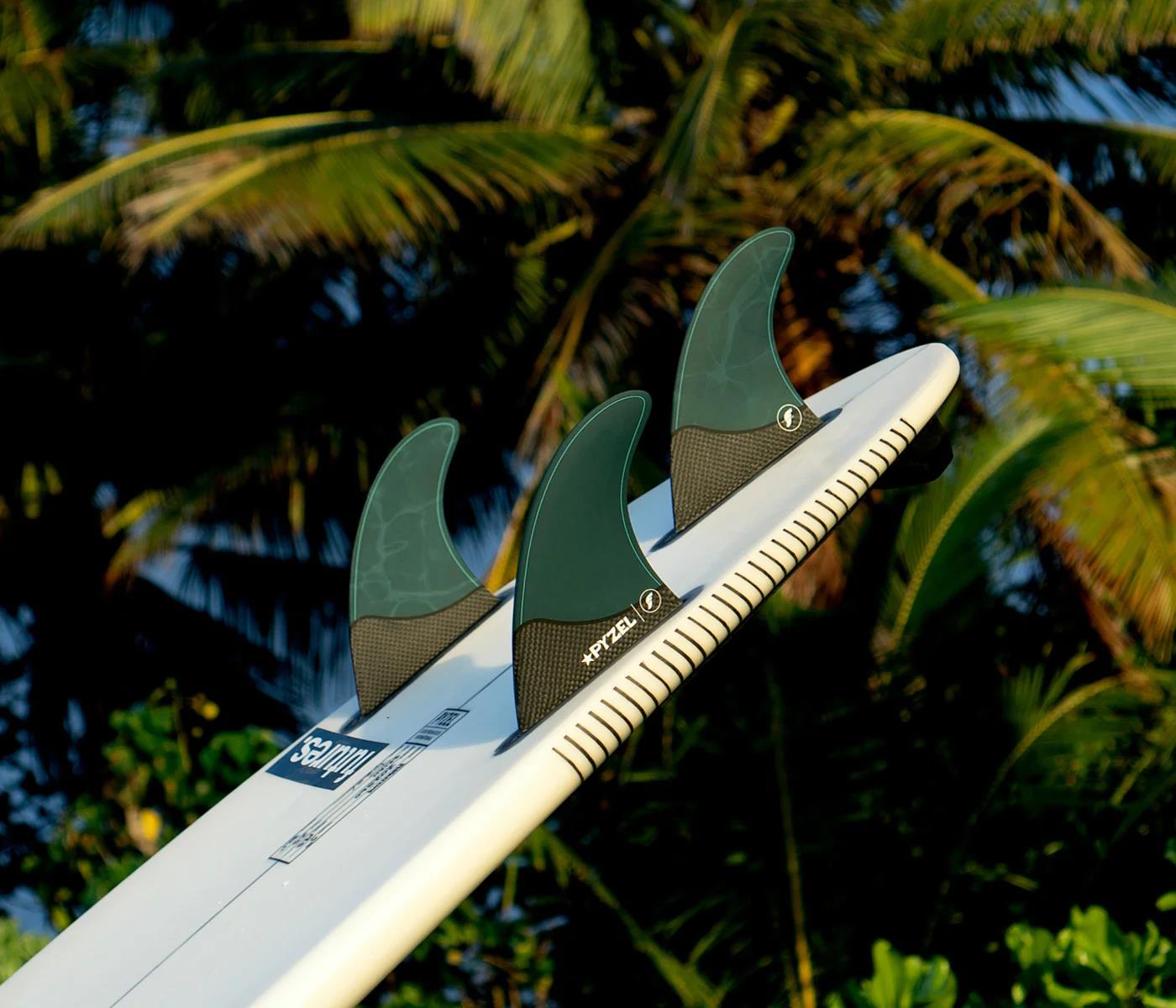 Futures Pyzel Honeycomb Carbon - Pacific Blue - Thruster - L