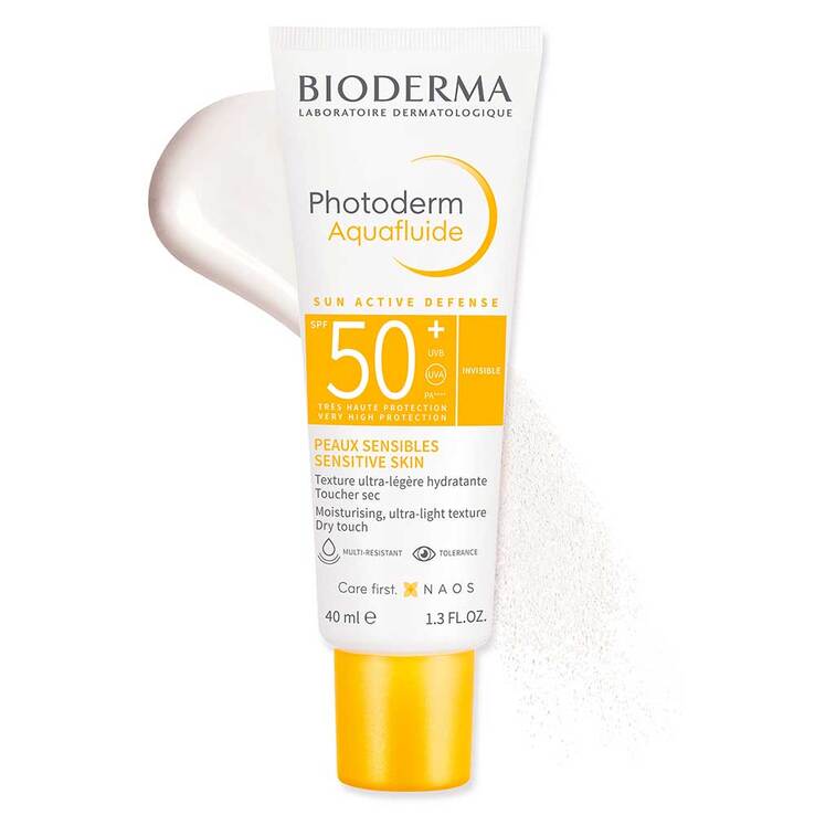 Bioderma Photoderm Aquafluide UG Tube SPF 50+ für empfindliche Haut, 40 ml