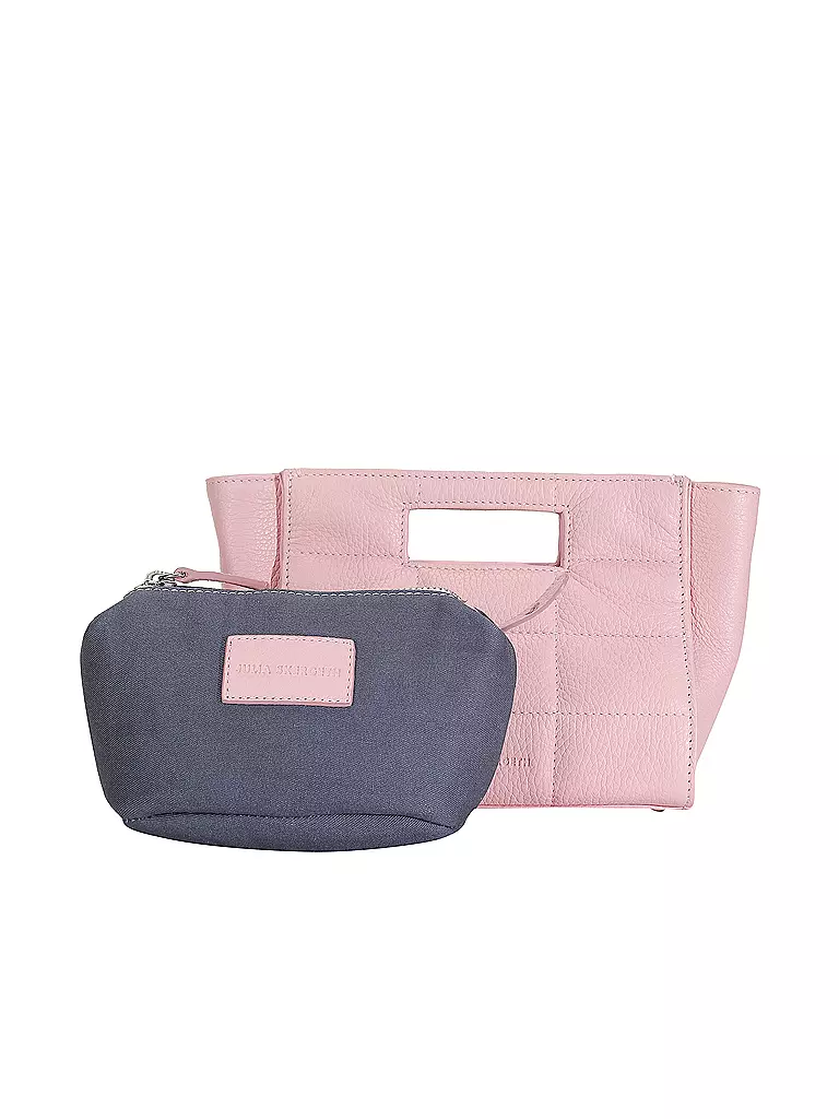 JULIA SKERGETH Ledertasche - Mini Bag THE QULITED BAG MINI rosa