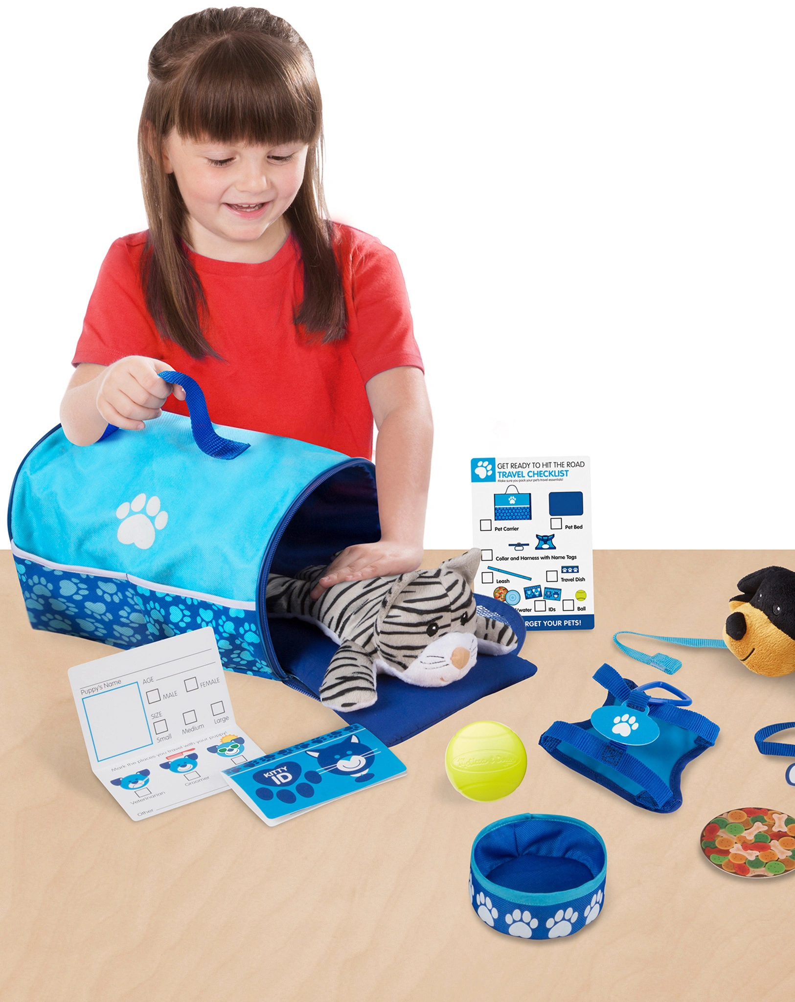Kuscheltier-Spielset PET TRAVEL 15-teilig