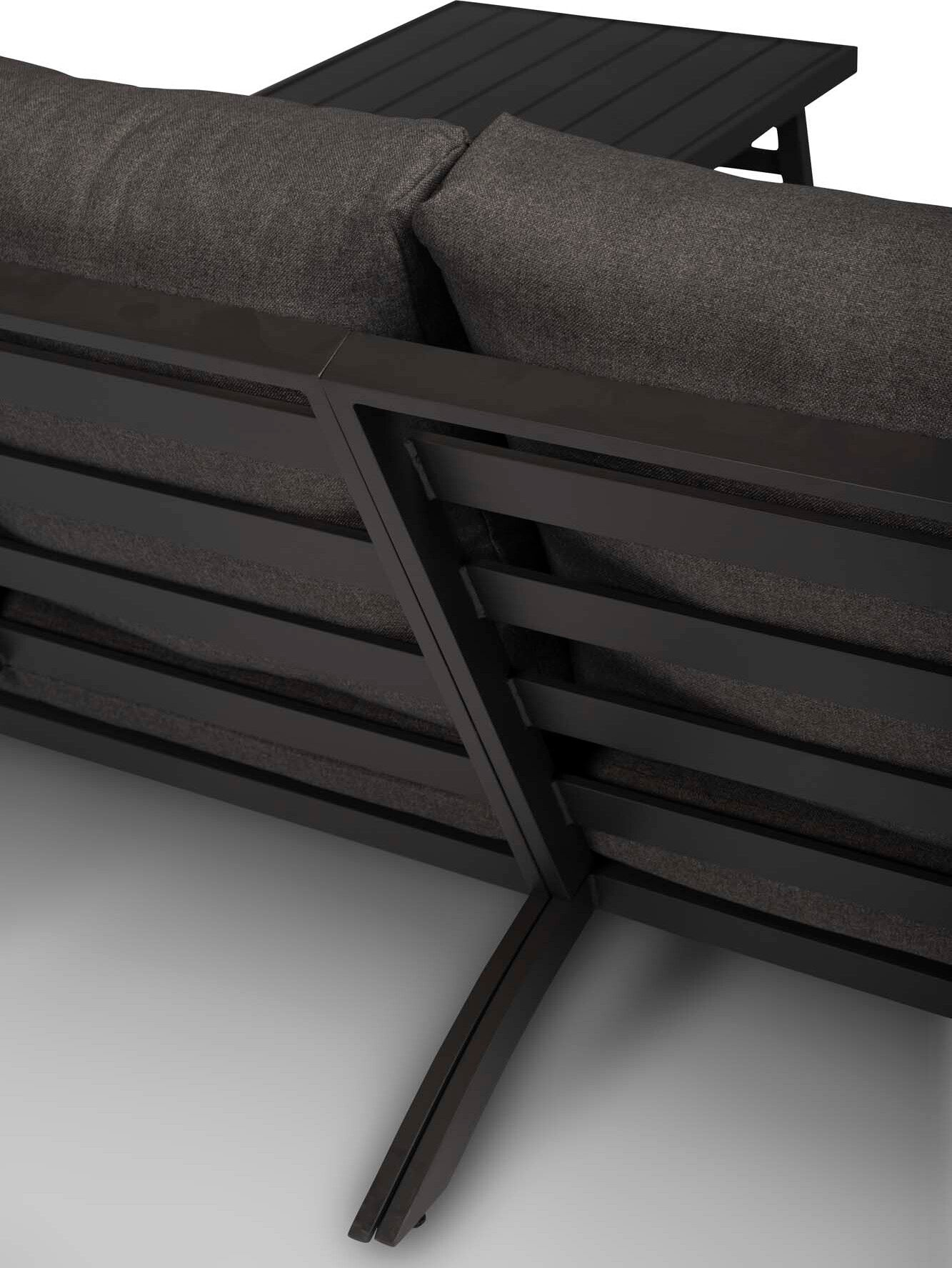 Tierra Outdoor 5-zits loungeset Lima zwart