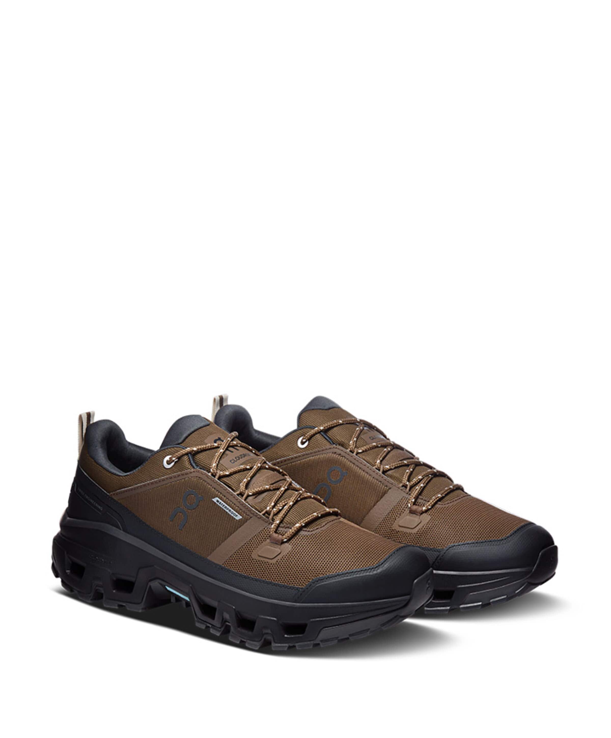 On Cloudrock Low WP Men heren wandelschoenen bruin