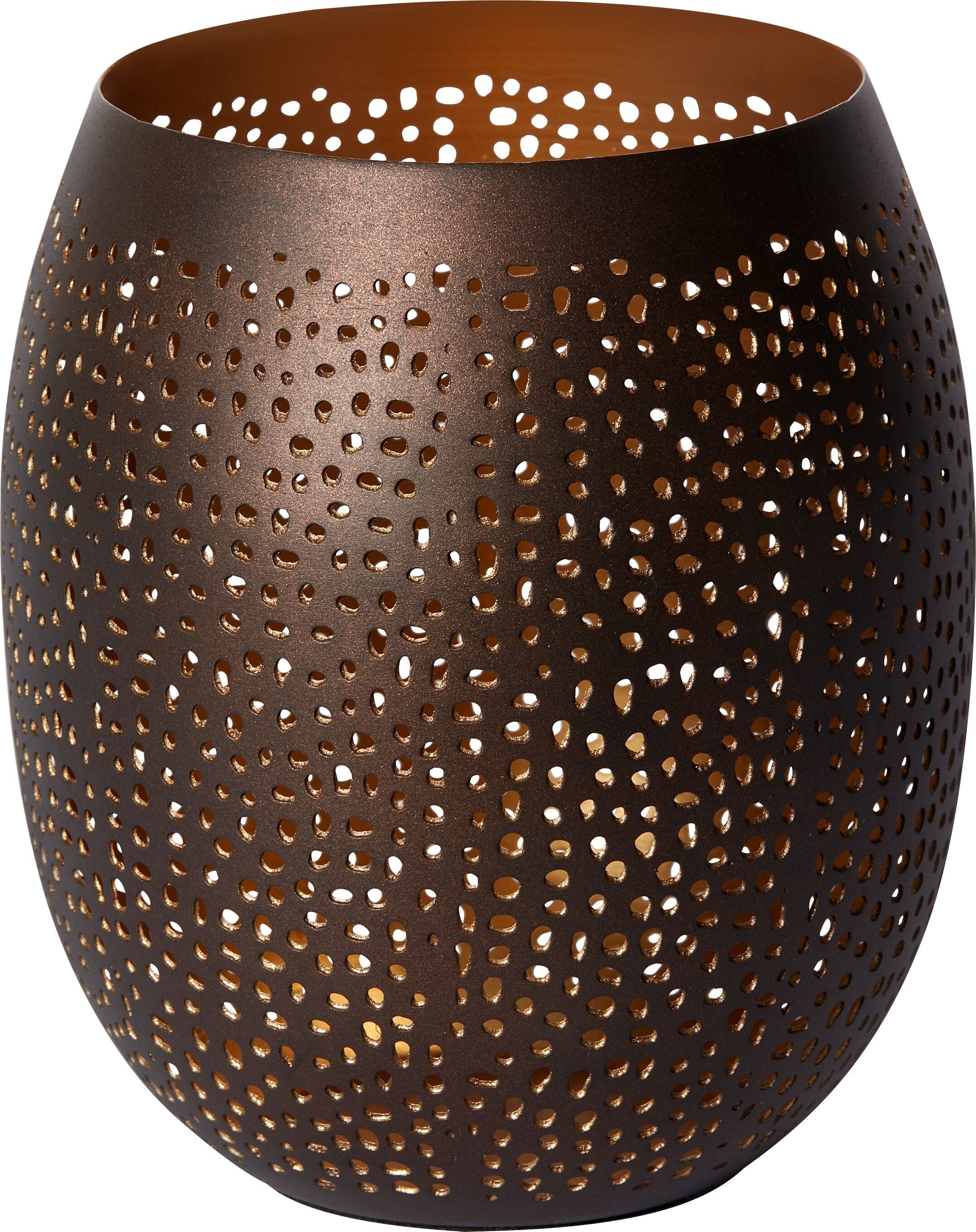 LISA Windlicht - Bronze / H: 13.5 cm