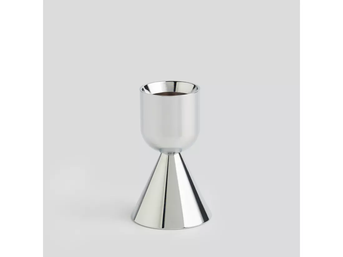 Bougeoir Campiso Argent Moyen 6.5 x 2.8