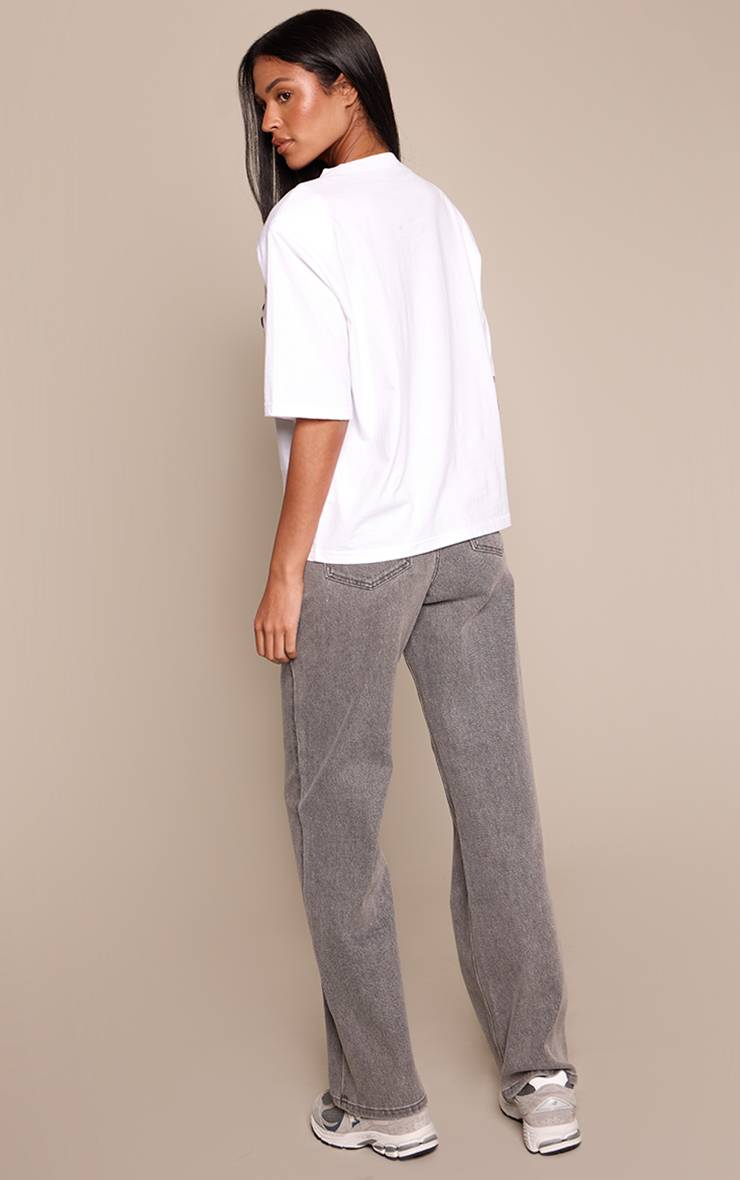 Jean Stretch Taille Haute Jambe Droite Pour Grandes Tailles