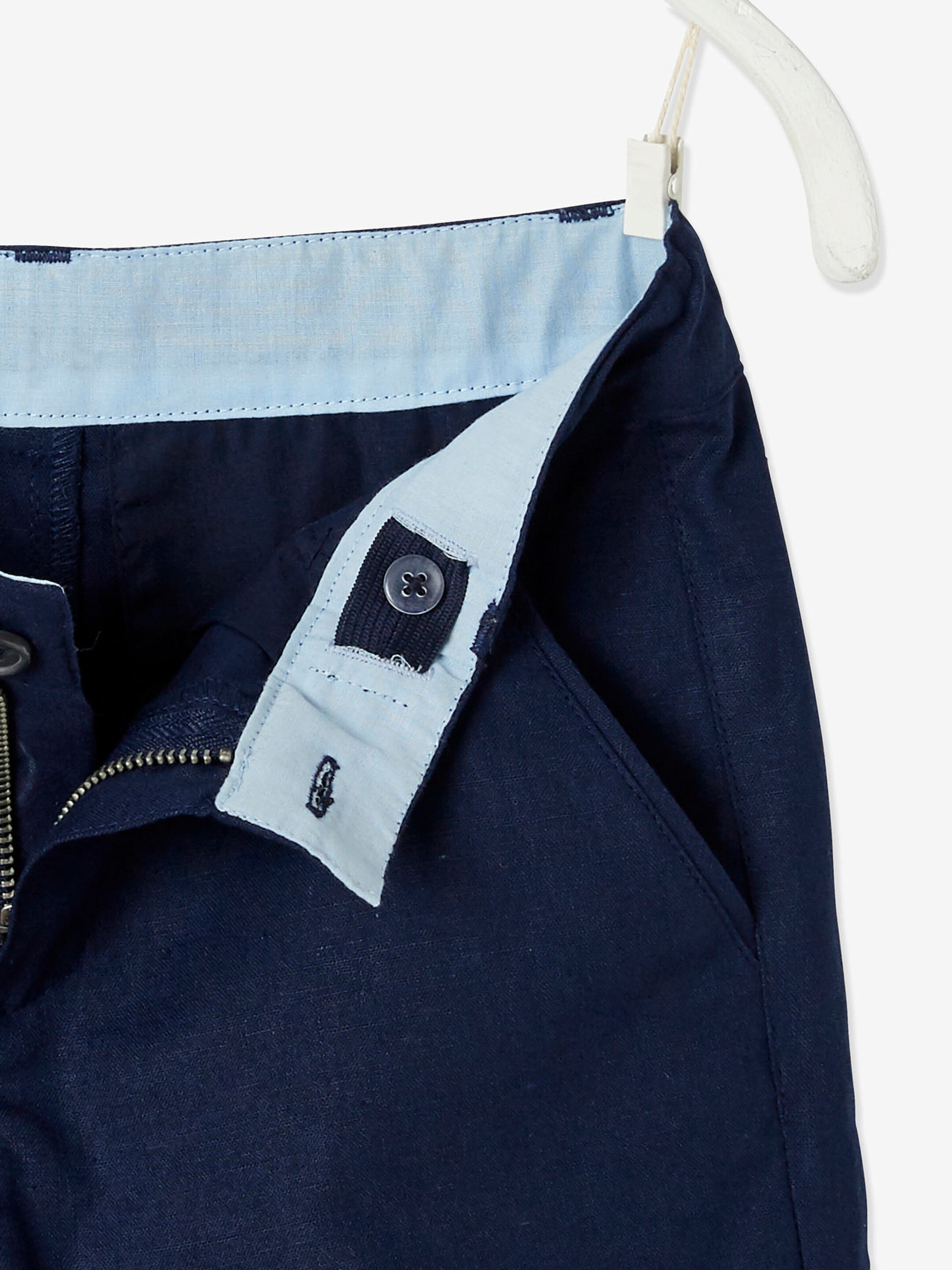 Vertbaudet Festliche Jungen Shorts, Bundweite verstellbar marine