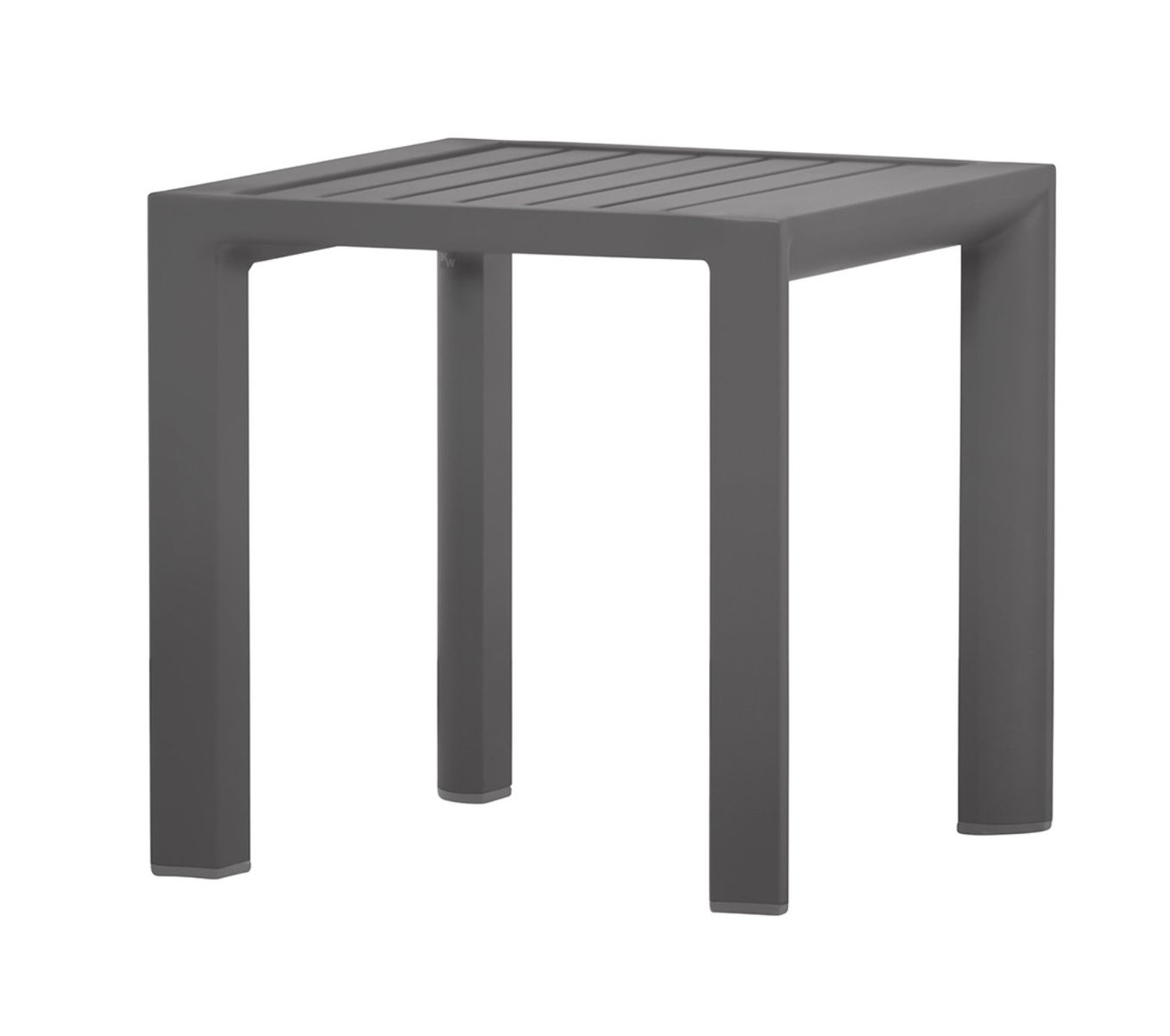 Aluminium bijzettafel, 45 x 45 cm, taupe, modern, lichtgewicht, voor tuin, balkon en terras