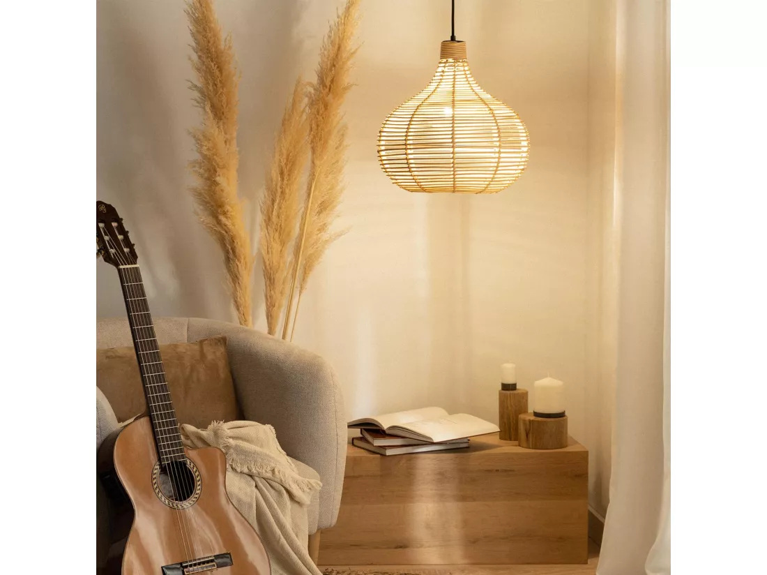 Suspension Bambou Yantai Naturel
