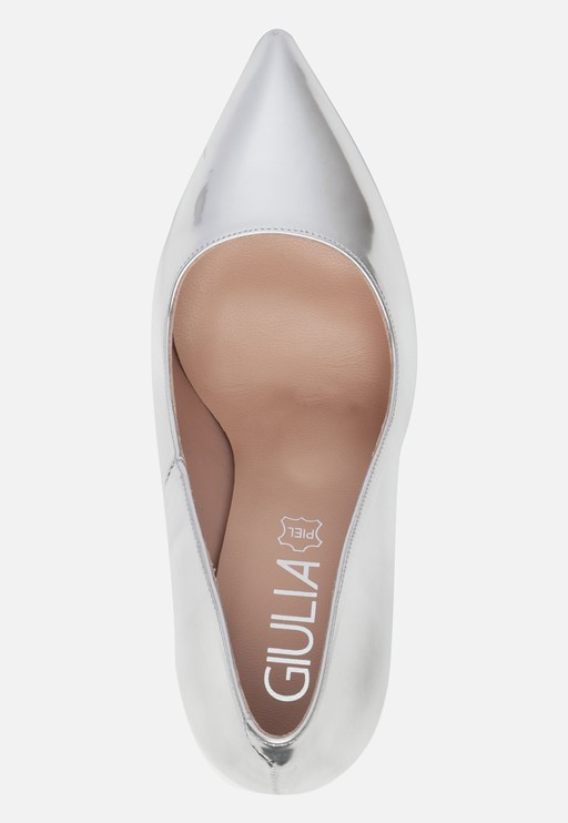 Giulia Pumps zilver Imitatieleer