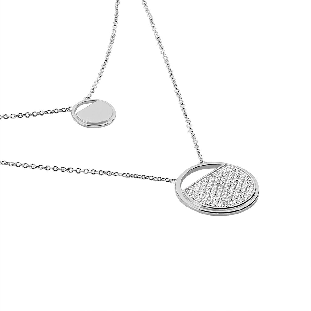 Collier Laetizia Clara Argent Blanc Oxyde De Zirconium