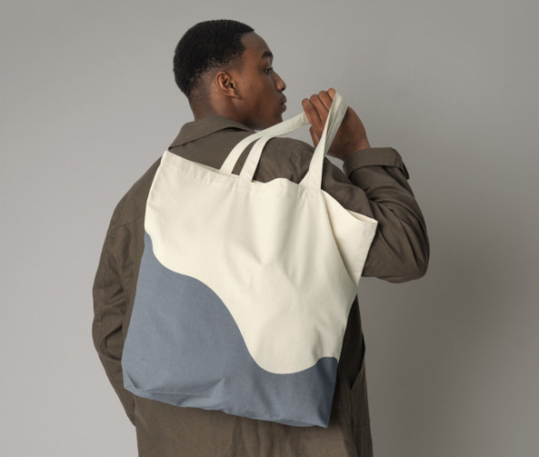 WESTFORD MILL WM235 - Sac shopping imprimé vague