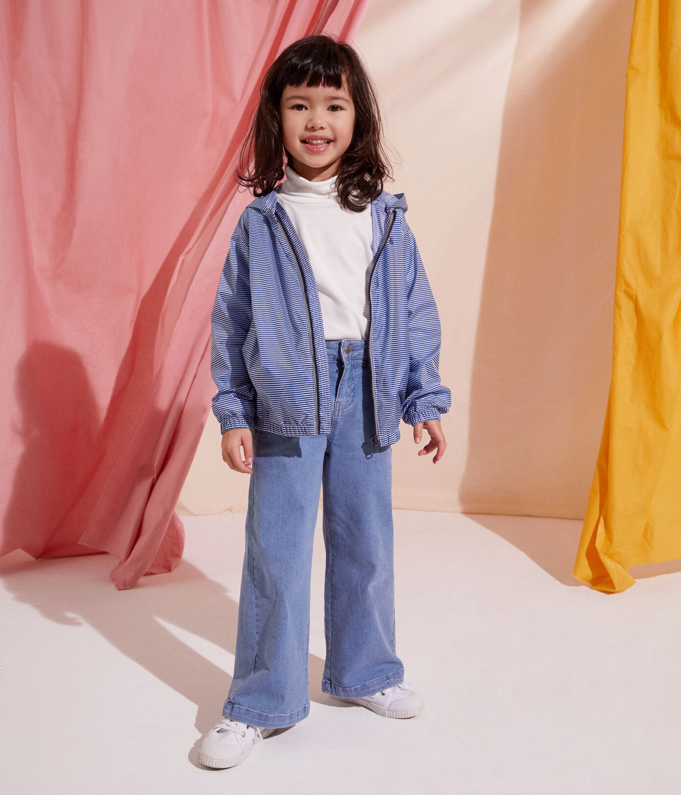 Pantalon flare en denim clair enfant fille