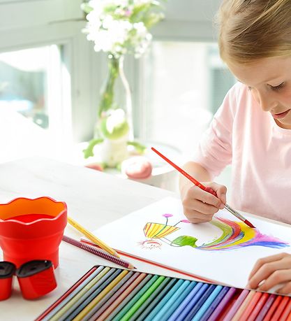 Faber-Castell Becher Für Wasser/Pinsel - Click&Go - Rot