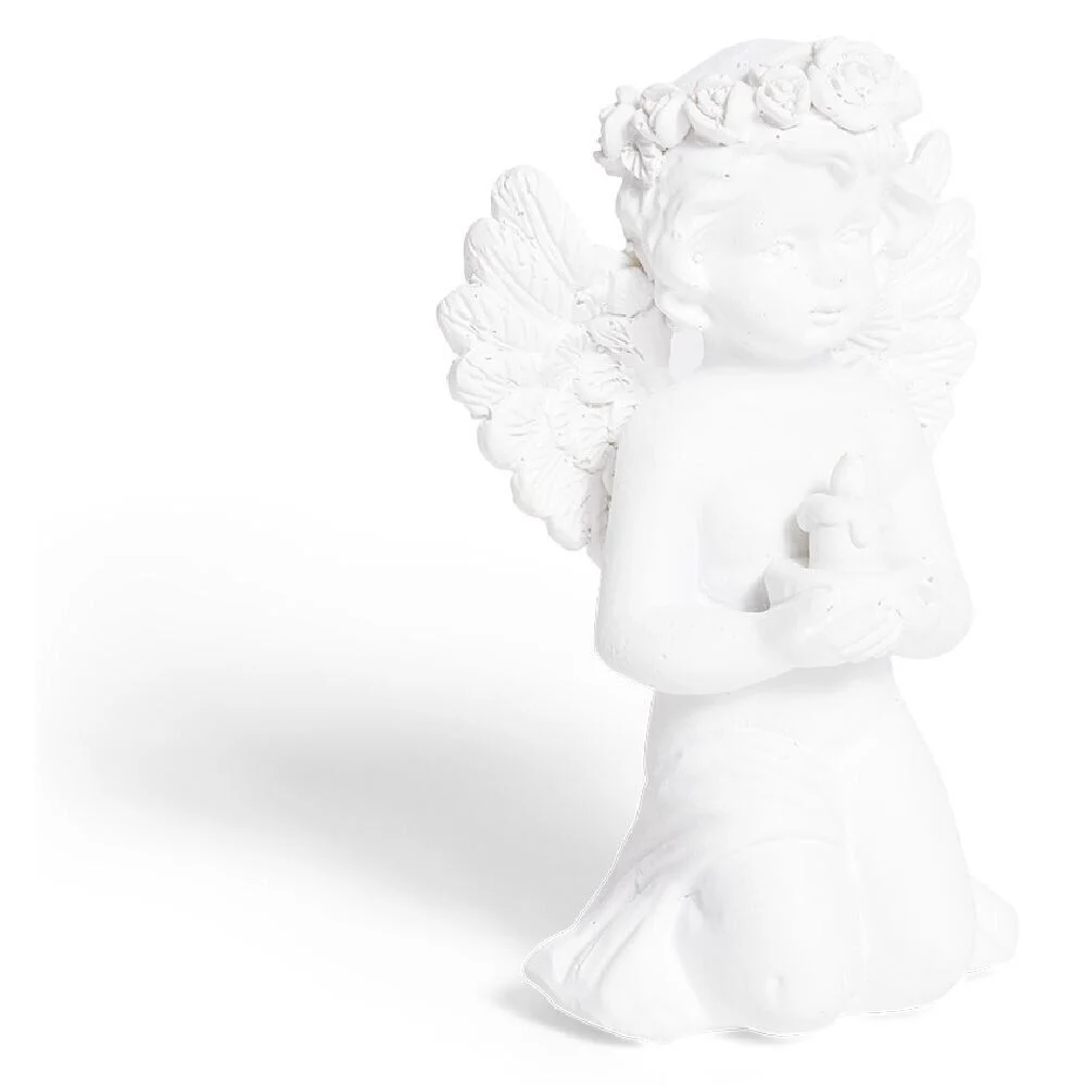 Ange décoratif plastique blanc - 6 modèles