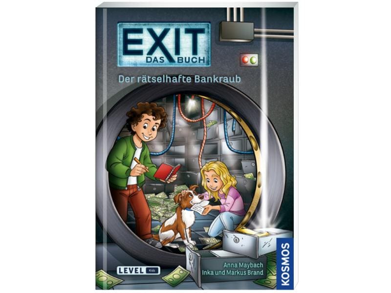 Kosmos EXIT Kids: Das Buch – Rätselhafte Bankraub Das Spiel im Buchformat