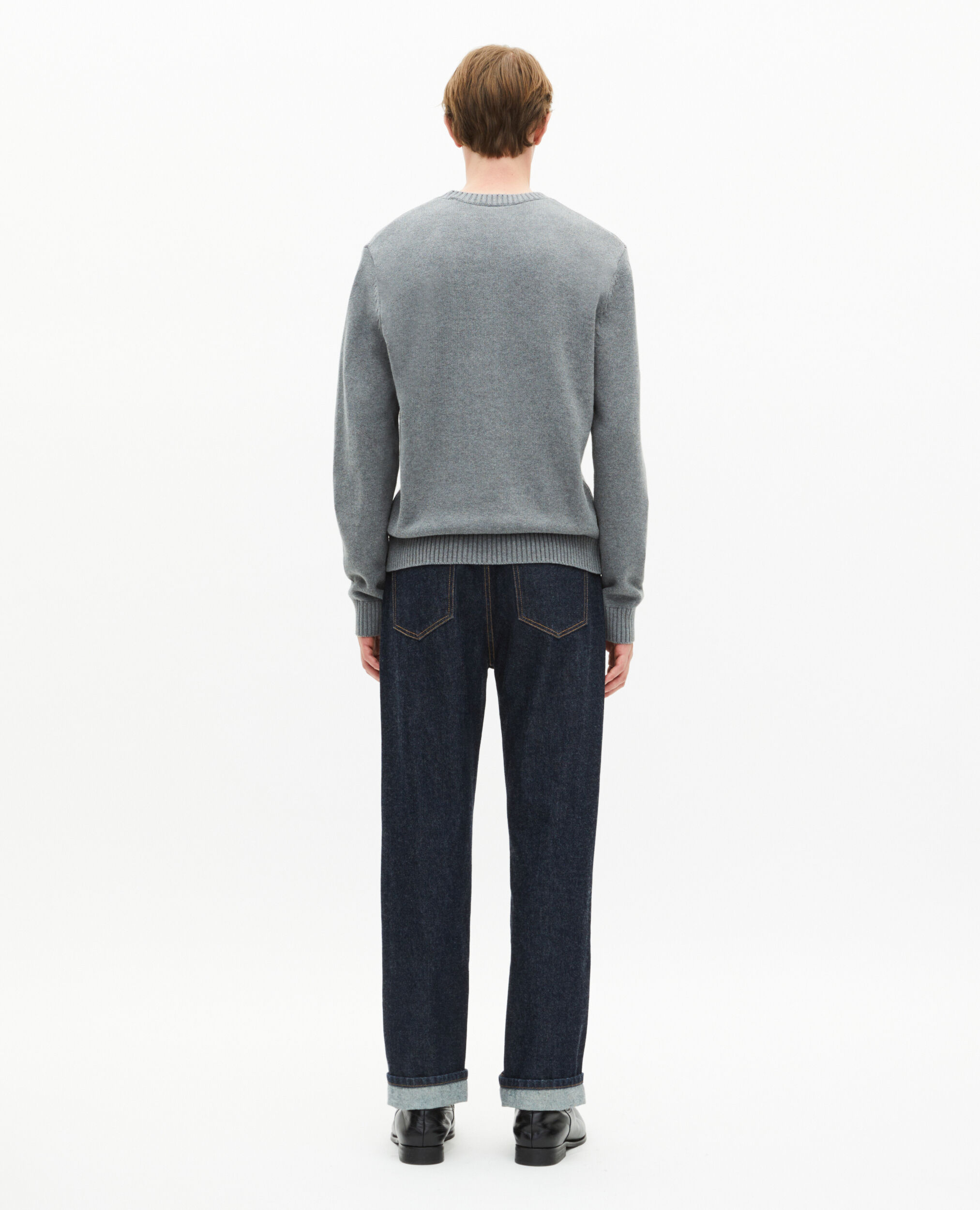 Pull tête de mort gris clair