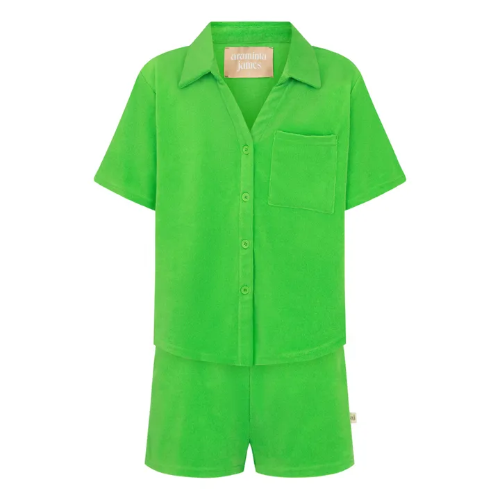 Araminta James Ensemble Chemise Terry | Vert pâle