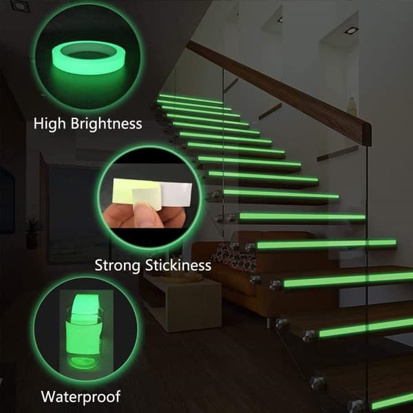 50mm selvlysende tape 5 meter Glow In Dark