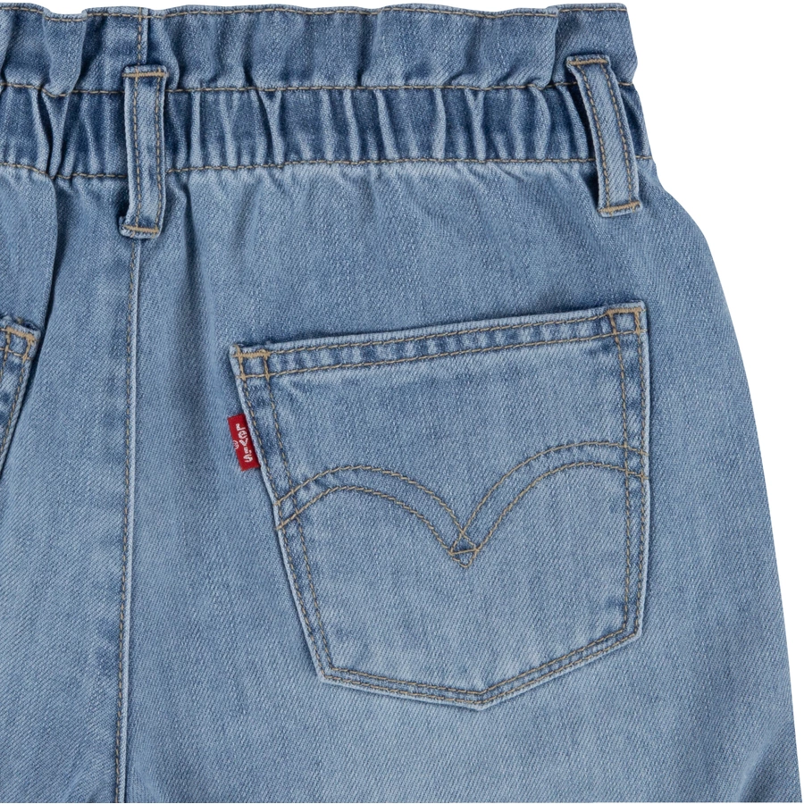 Levi's® Kids High Rise Scrunchie Shorts Little Peeble