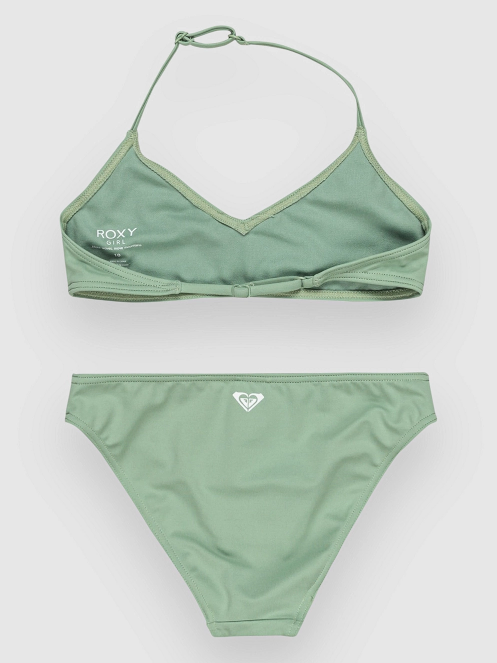 Roxy Solid Active Rg Kids Bikini Set basil