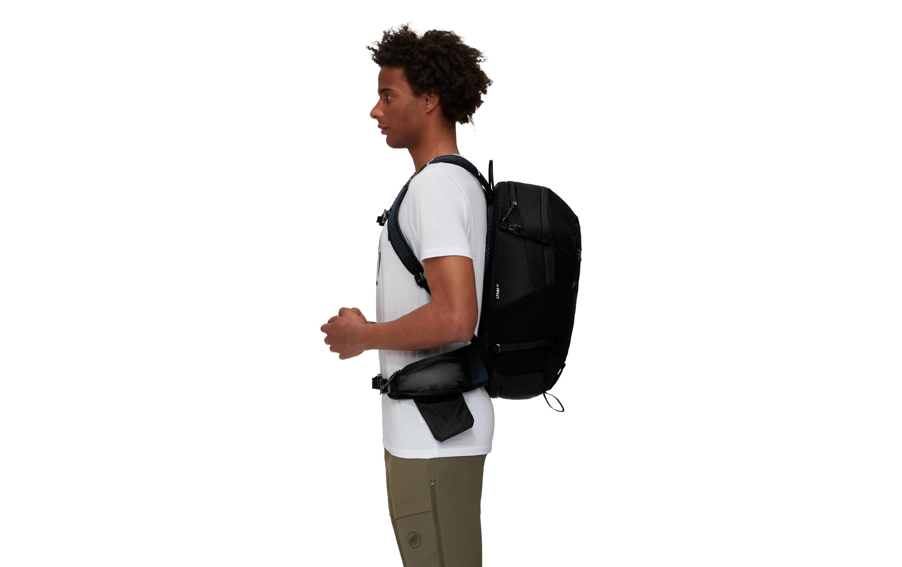 Wanderrucksack Lithium 20 l, SchwarzKompakter, bestens ausgerüsteter Wanderrucksack