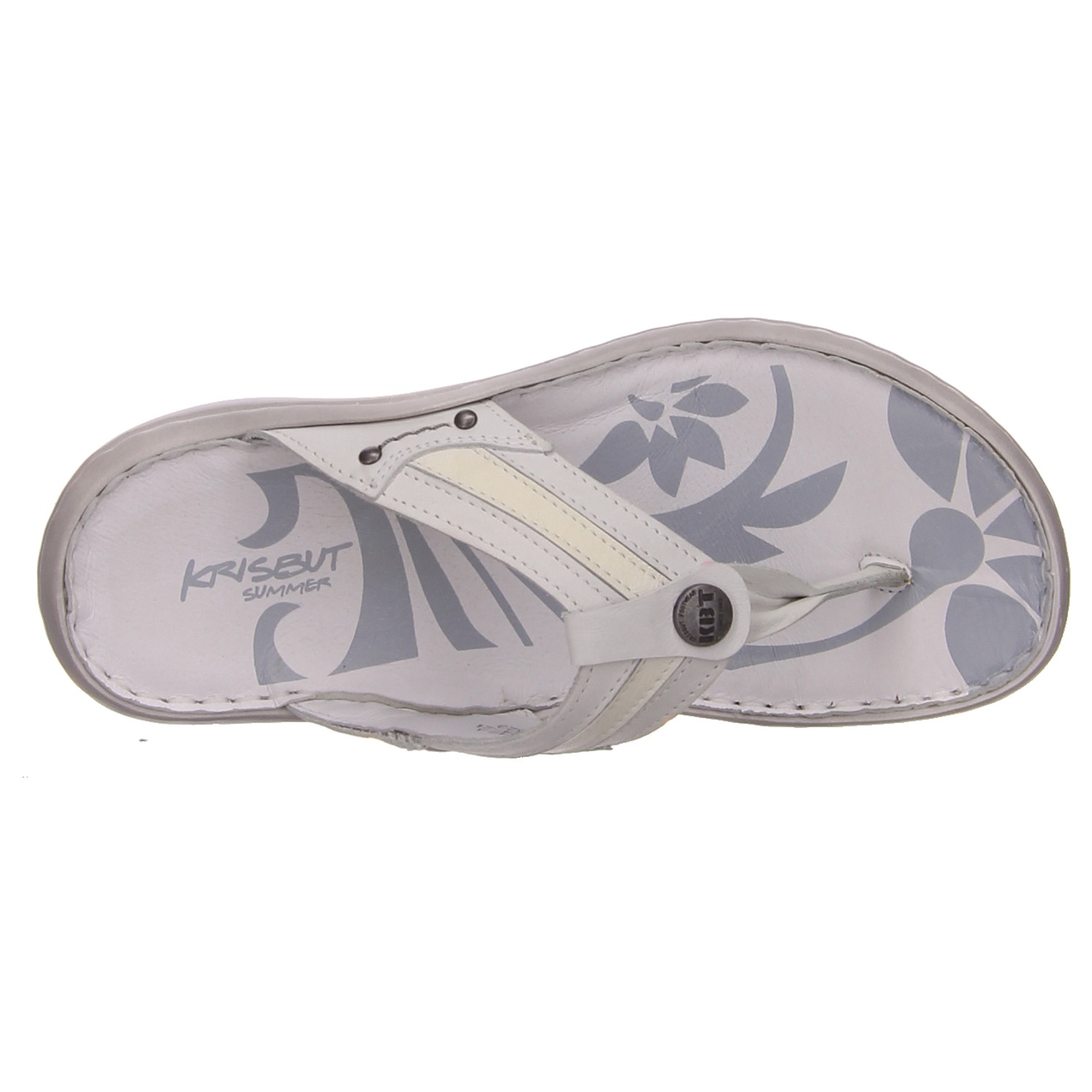 Krisbut Pantolette weiß weiss/weiss kombi