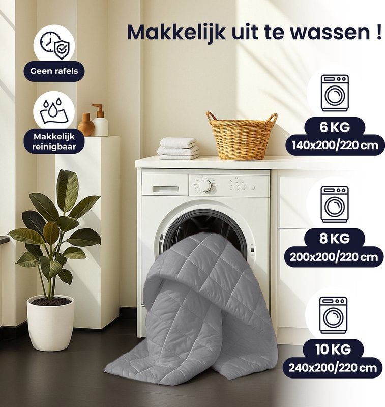 Sleep Comfy - Deluxe 2-in-1 Dekbed - Vapor Blue - 140x200 cm - Ademend & Anti Allergie