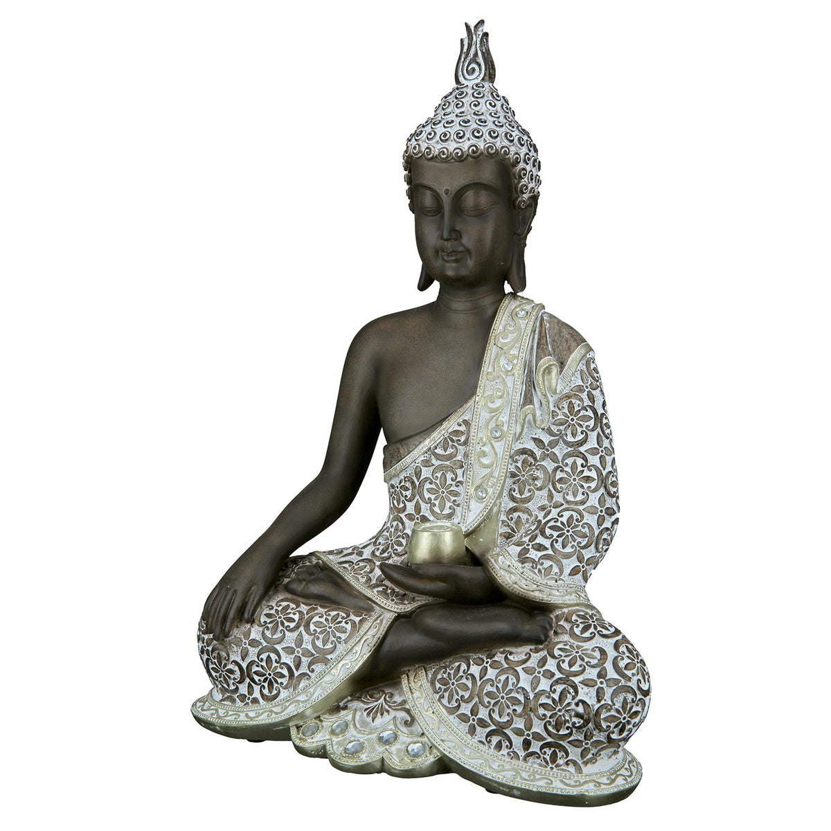 Beeld GILDE Decoratie Hoogte 35cm Breedte 24cm Bruin Hars