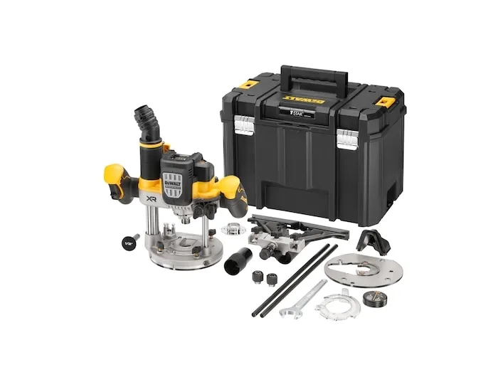 DeWALT DCW620NT-XJ, Fod til justering af fræsedybde, Børstefri, Sort, Gul, 23000 rpm, 8 (5/16