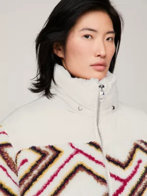 Jaqueta puffer Tommy x Pendleton Valley Stripe TH Monogram Boxy