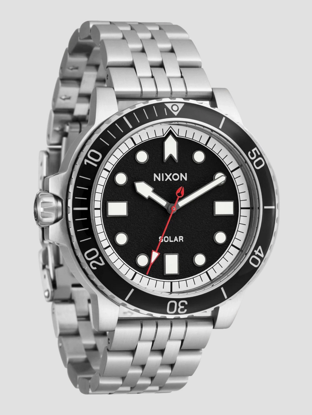 Nixon Stinger 44 Watch silver black white