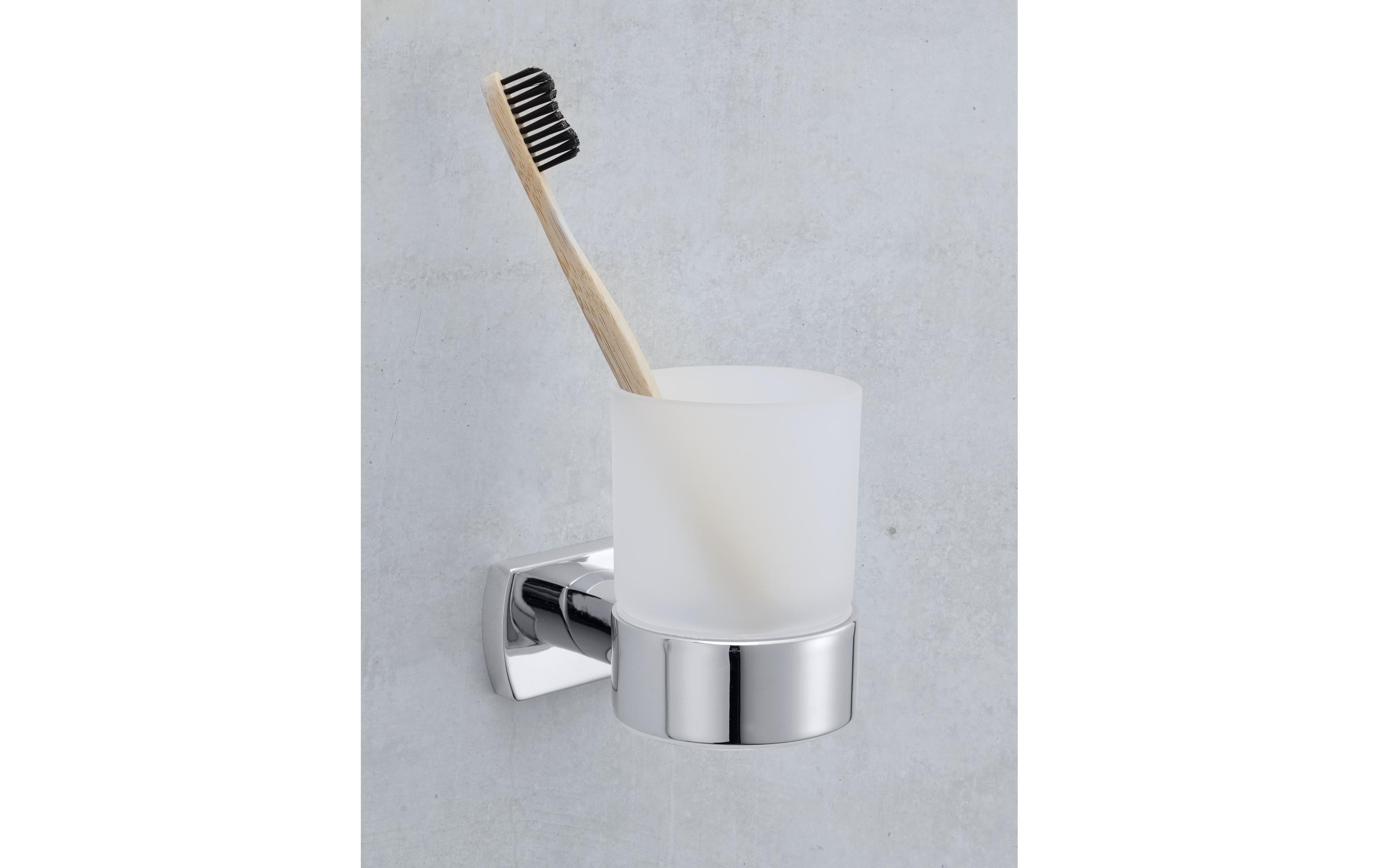 Glashalter 9.6 x 6.9 x 10.5 cm ChromHalterung für ein Glas