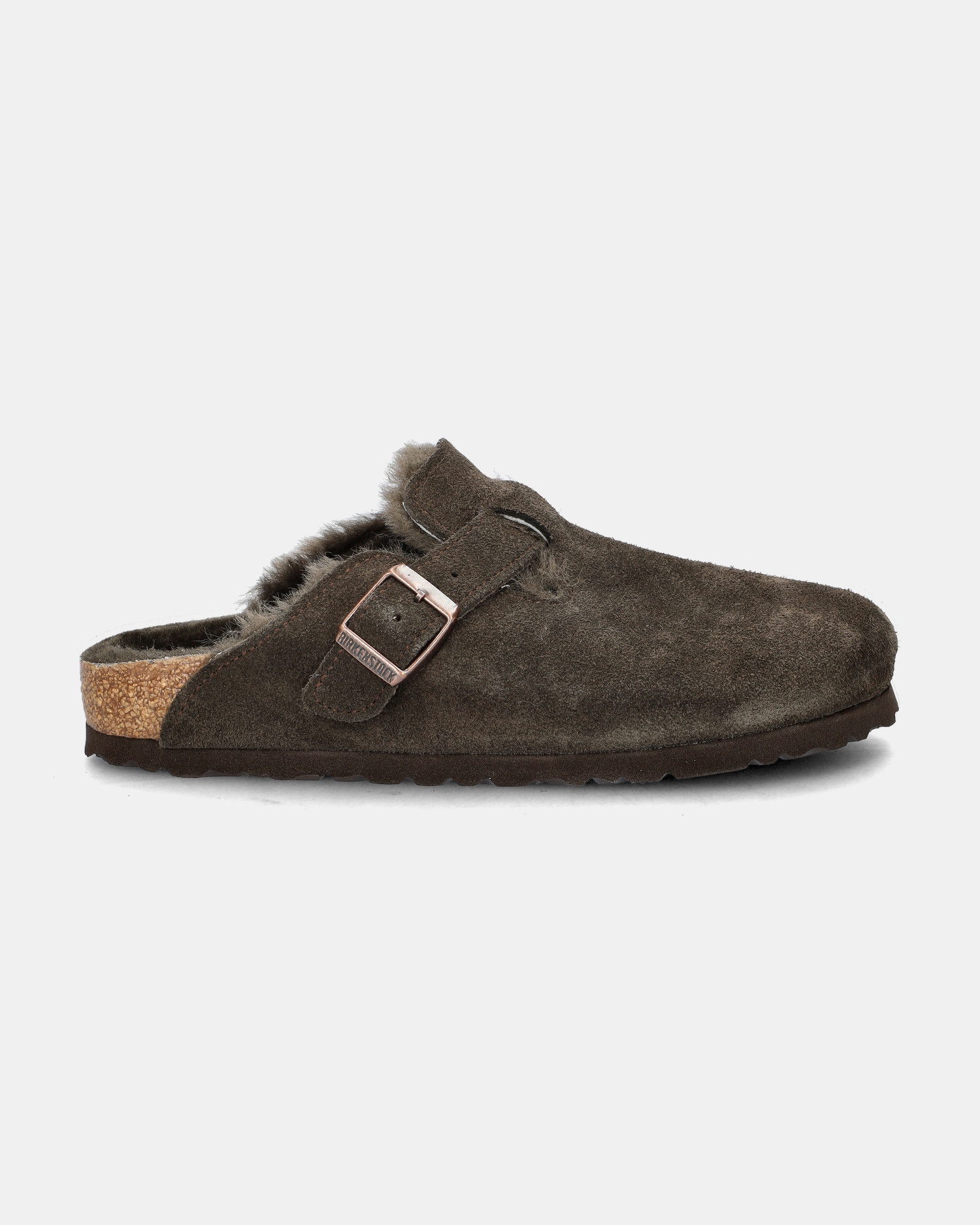 Birkenstock Boston Shearling Instapschoenen  - bruin