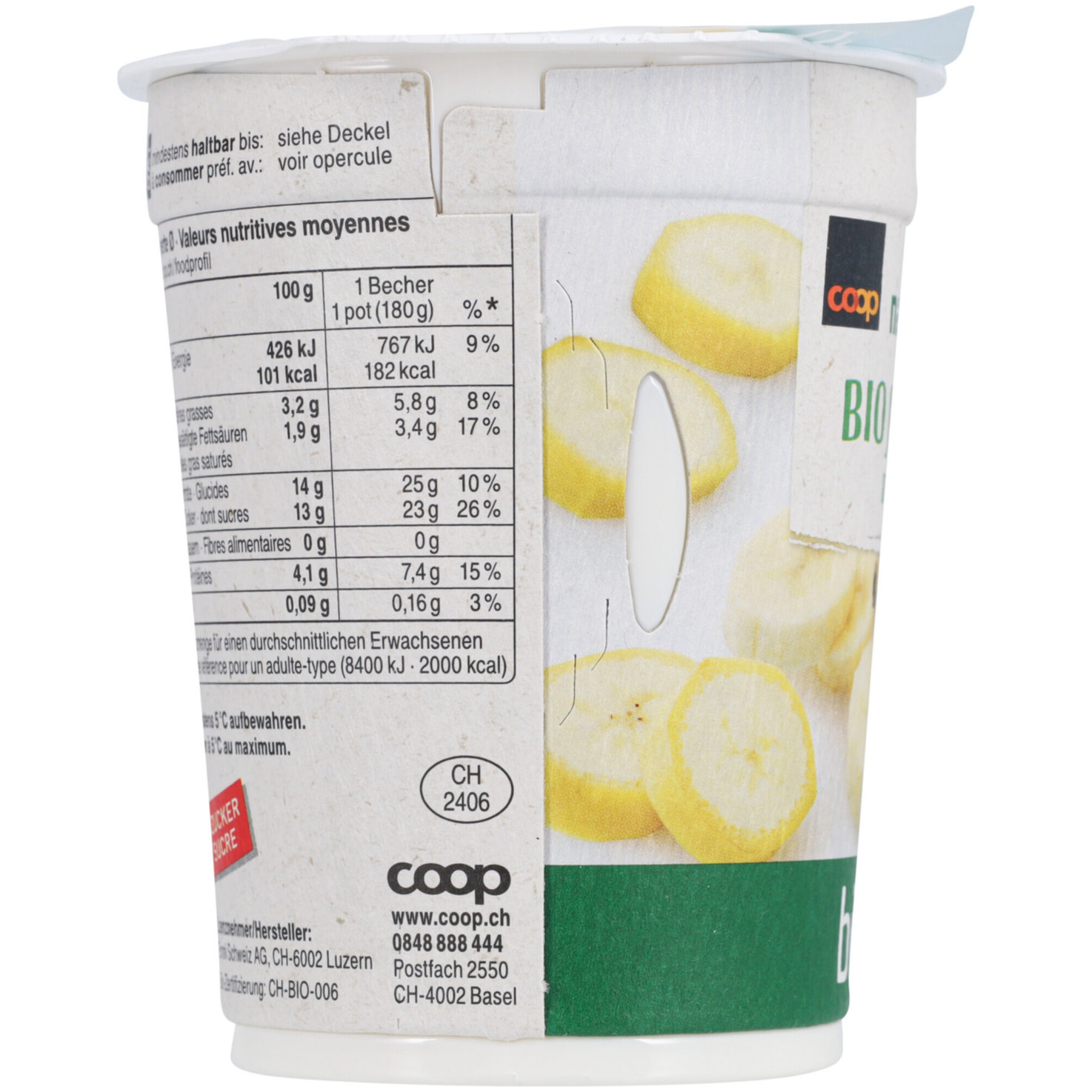 Naturaplan Bio Joghurt Banane 2x180g